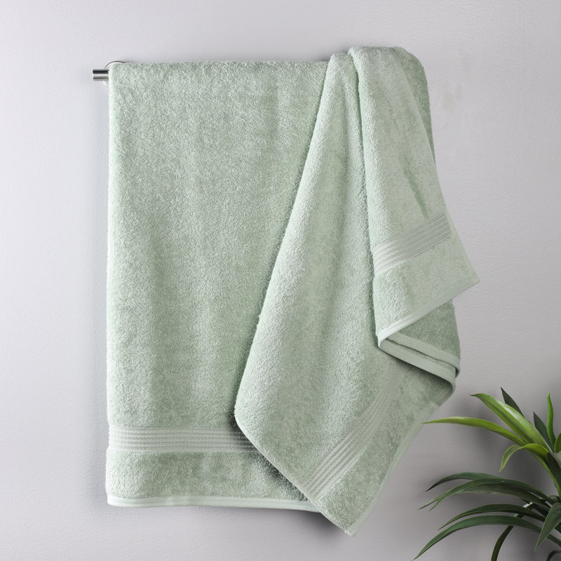 Oleg Heritage Egyptian Cotton Soft Absorbent Luxury Bath Sheet or Towel Set, Sage, Bath Towels - 2 Pack