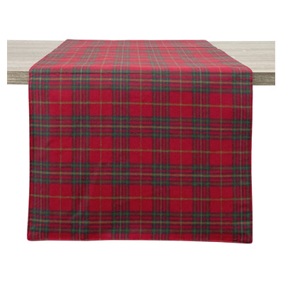 Green Rustic Tartan Plaid 16"x72" Table Runner