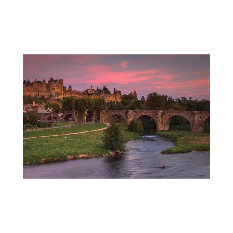 Carcassonne by Sergio Lanza - Gallery-Wrapped Canvas Giclée on Canvas, Wrapped Canvas, 20.32 cm H x 30.48 cm W