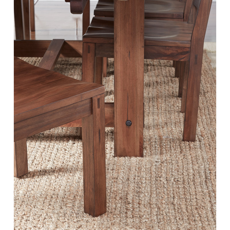 Yuliana 18'' H Mahogany Solid Wood Side Chair