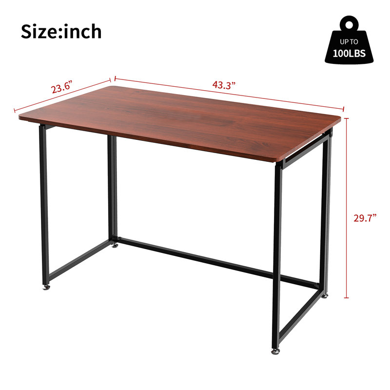Bureau d'écriture pliable, Teck