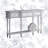 Gisele - Solid Wood Console Table With Three Storage Drawers And Lower Shelf For Entryway Hallway Or Living Room Featuring Turned Legs Mirrored Drawer Panels And Classic White Finish Accent Details