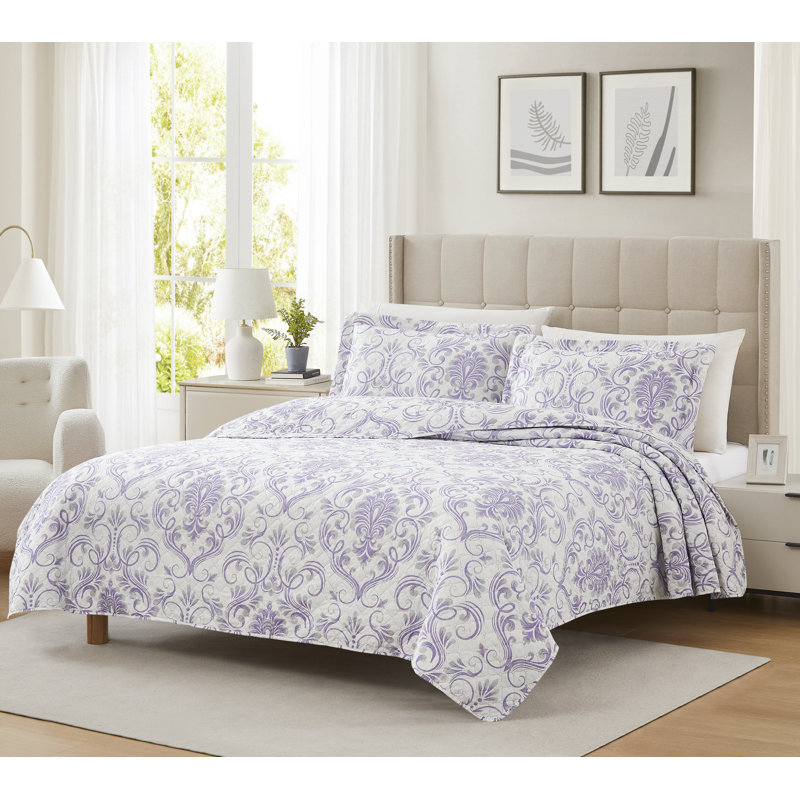 Ensemble de courtepointe Hudson, Courtepointe grand + 2 couvre-oreillers standard