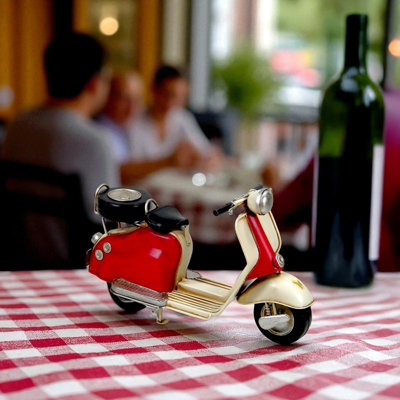 Retro Scooter Tabletop Accent