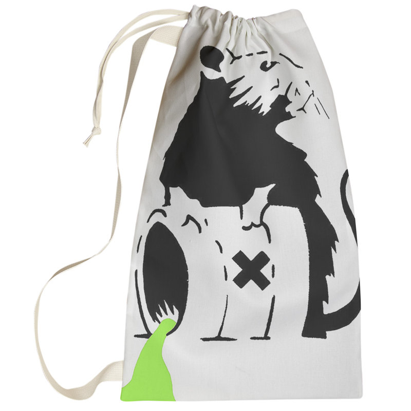 Fabric Laundry Bag with Handles, Small (29" H x 18" W x 1" D)
