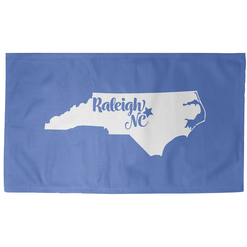 Tapis bleu de caroline du nord raleigh, Rectangle 5 pi x 7 pi