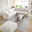 Fairford 6-Piece Upholstered Modern Corduroy Fabric Sectional Sofa With Ottoman-981441741