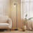 Elizabeth 66 in. Industrial LED Energy Efficient Floor Lamp with Glass Cylinder Shade