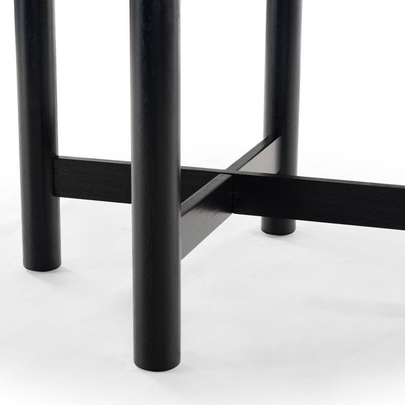Ruthanne Round Wood 47 Inch Dining Table, Black