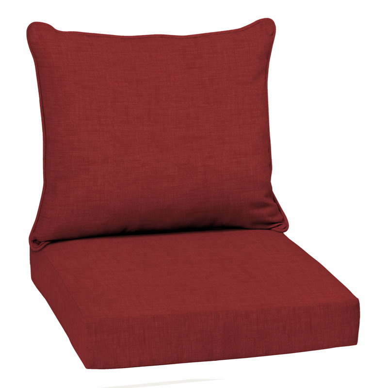 ARDEN Outdoor Lounge Chair Cushion, Ruby, 22" W x 24" D
