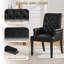 Fauteuil capitonné rembourré à dossier haut, similicuir-1886541569