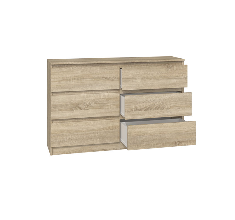 Shay 120 cm W Chest of 6 Drawers