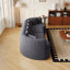 Canapé modulaire incurvé surdimensionné, 106,3 po, sans nuage, sans os, avec 6 coussins, chenille luxueuse, canapé à quatre places en mousse viscoélastique avec assise profonde-550930962
