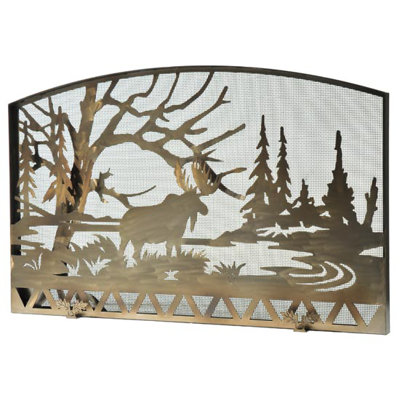 Pare-étincelles à panneau simple Rosio Moose Creek