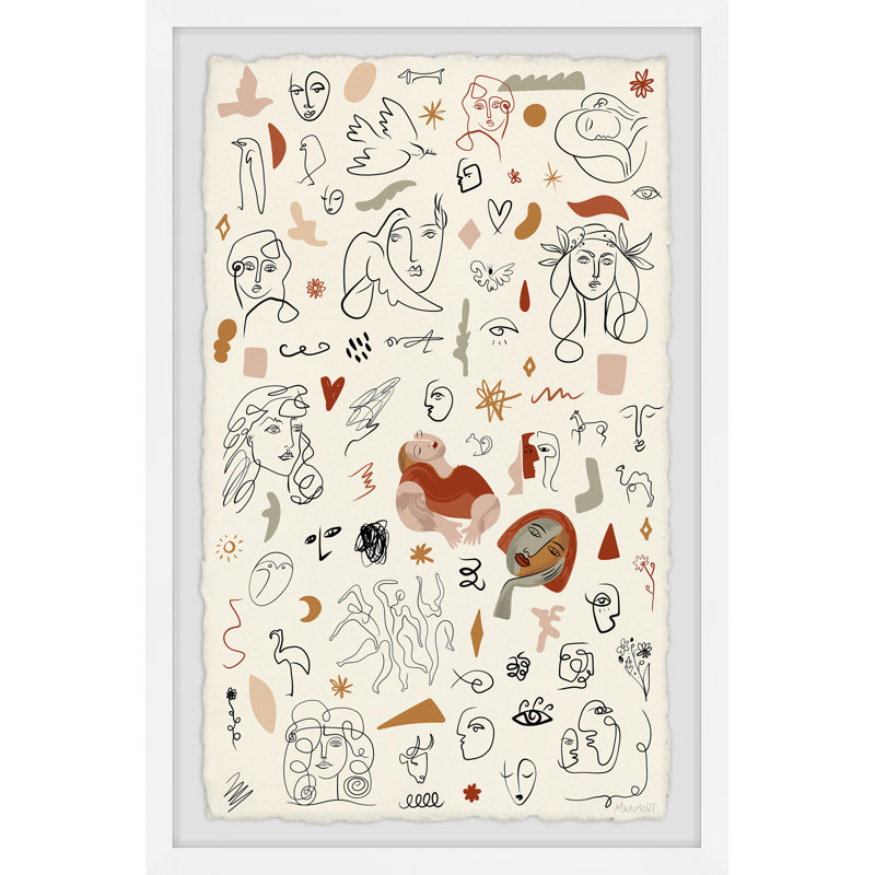 Story Of The People - Single Picture Frame Painting, 30cm H x 20cm W