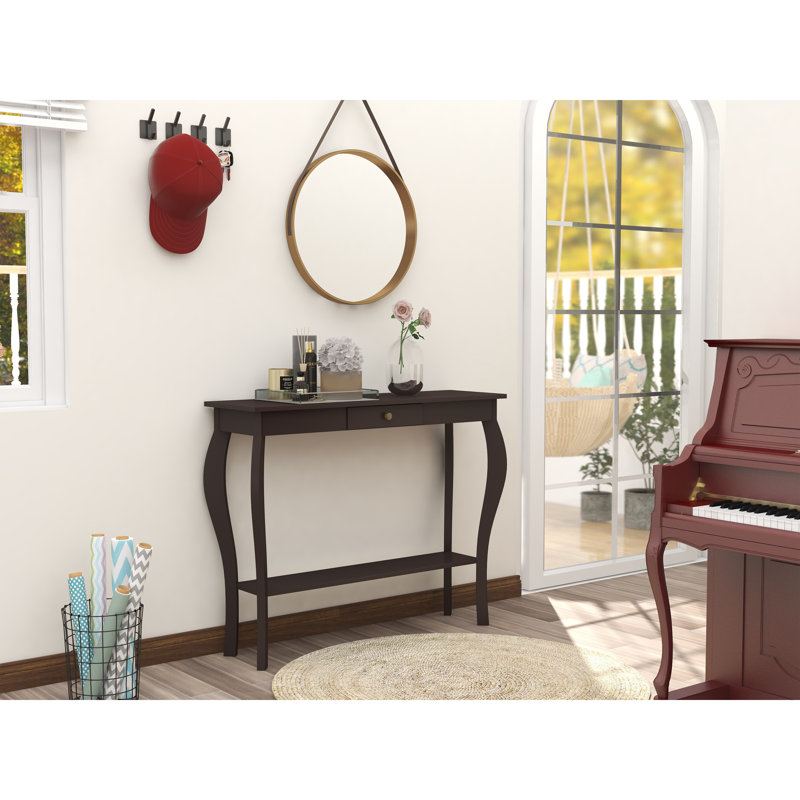 Altraud 39'' Console Table, Espresso, with drawer