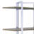 Chrome Silver Finish Bookshelf