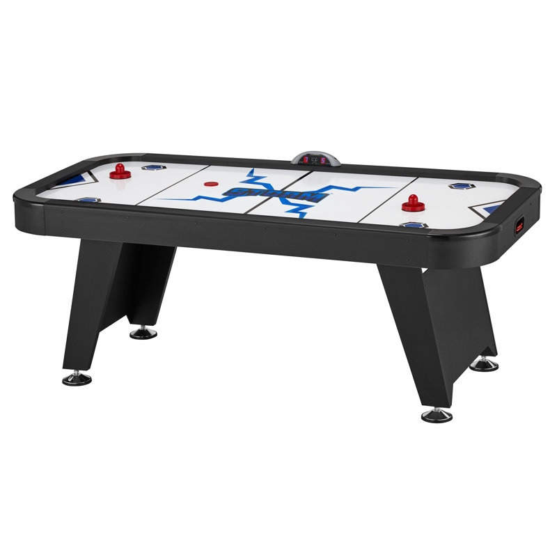 Tournament Size Black and Brown Foosball Table with Steel Rods