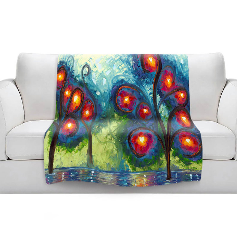 Couverture sherpa doux afire hearts, l 51 po x L 60 po