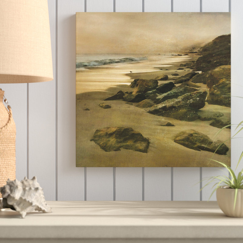 «Beach at Dusk», reproduction, H 18 po x l 30 po x P 1 po, Toile tendue