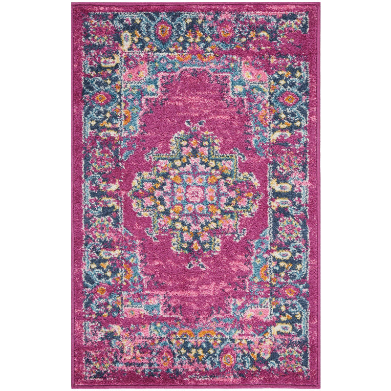 Oriental Indoor Rug, Rectangle 1'10" x 2'10"