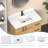 36" Modern White Quartz Stone Rectangular Bathroom Vanity Top With Sink