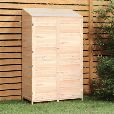 Jayziel 8.5 ft. W x 4.4 ft. D Solid Wood Pent Garden Shed