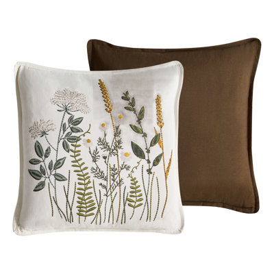 Floral Square Throw Cushion