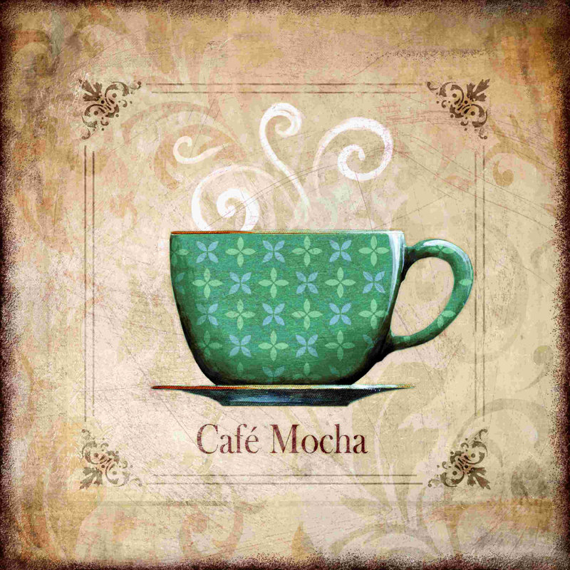 " Cafe Mocha Ole ", 30" W x 30" H  , Brown/Green