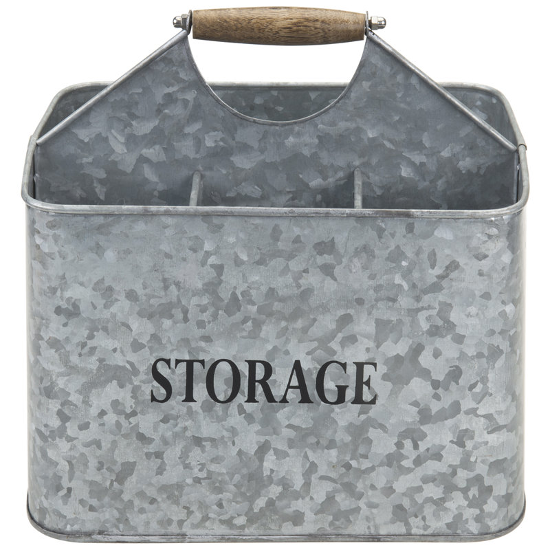 Metal Rectangle Flatware Caddy