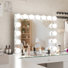 Ensemble de meuble-lavabo avec miroir à DEL et plateau en verre HD avec bandes lumineuses à DEL RVB intégrées 13 grands tiroirs