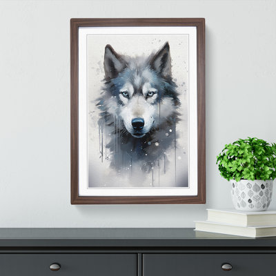 Husky Conceptual Art - Framed Print