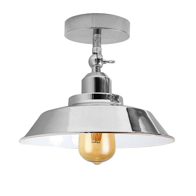 Bolduc Semi Flush Mount, Chrome
