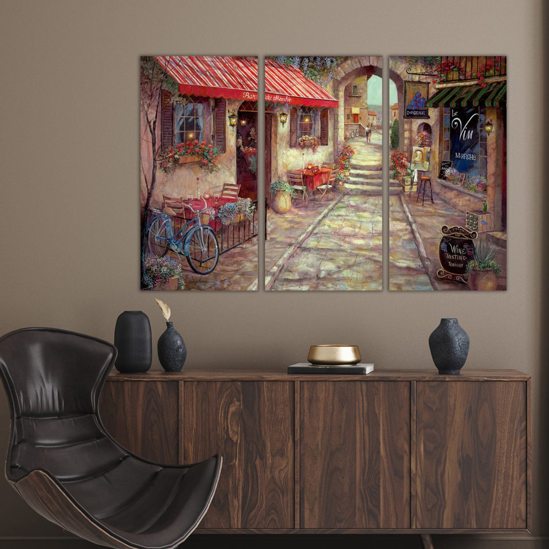 Bar Du Marche von Ruane Manning - Galerie-verpackte Leinwand Giclée