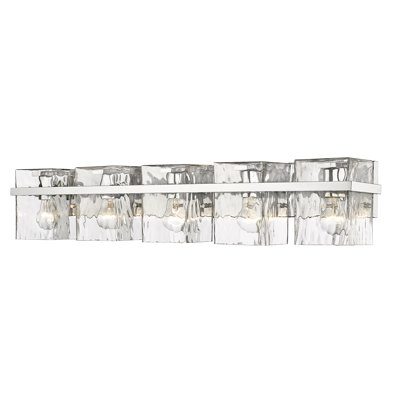 Aurora-Lily 5-Light Dimmable Metal Vanity Light