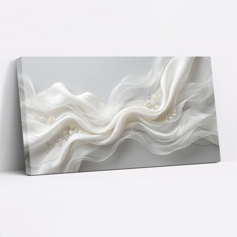 «Flowing Fabric Canvas», ensemble de 1 reproduction d'art sur toile, L 48 po x H 24 po, Toile tendue