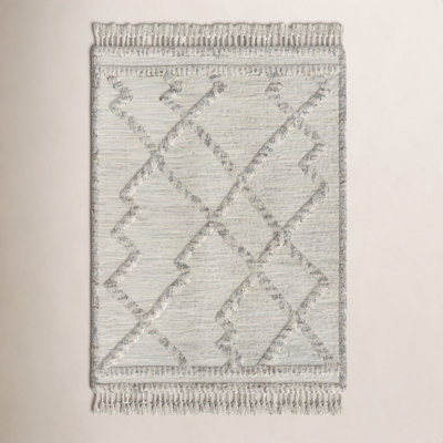 Hand Knotted Wool Moroccan Area Rug