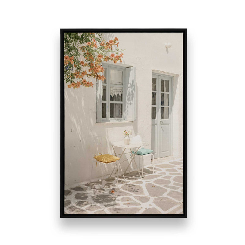 Impression sur toile Sunliet Siesta, Cadre flottant noir satiné, 12 po x 18 po