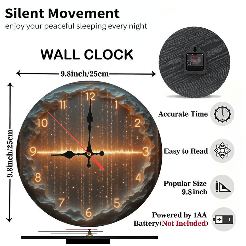 Horloge murale à DEL