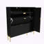Armoire de rangement en MDF pour chaussures avec tiroirs et tablettes rabattables-454376680