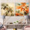 Palmier «Desert Oasis IV» - ensemble de 2 peintures murales en acrylique sur palmiers et palmiers