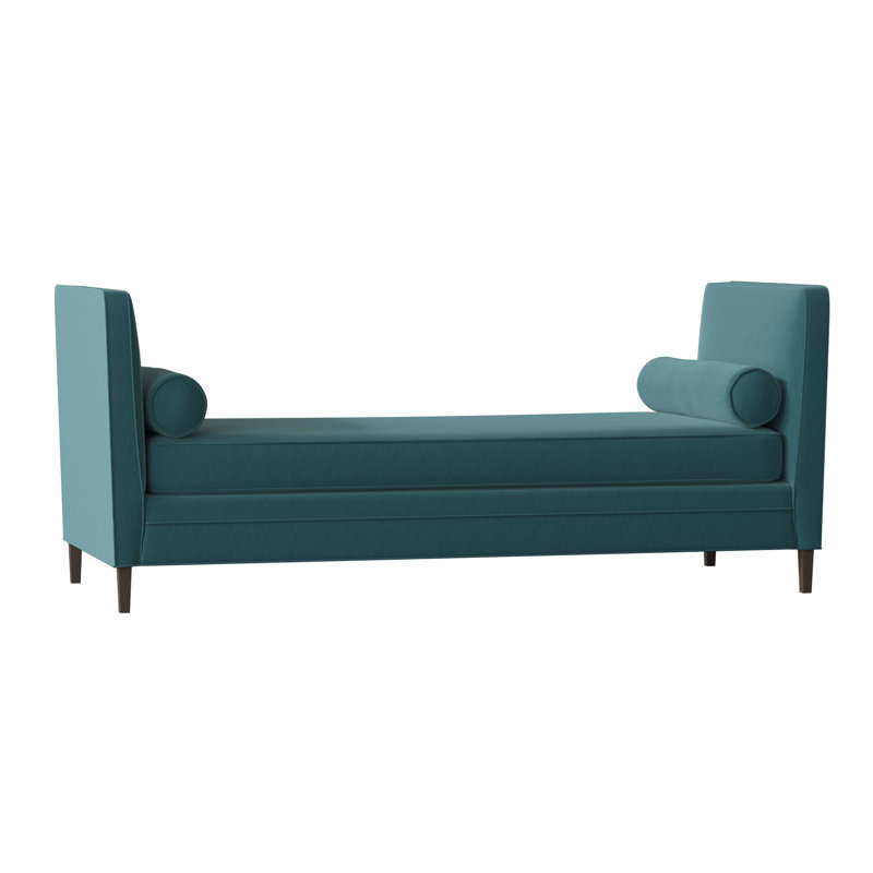 Banc rembourré Lydia, Surf Tess, Brun acajou