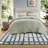 Premium Sage Embroidered King Bedding Set, Cotton Comfort For All Seasons