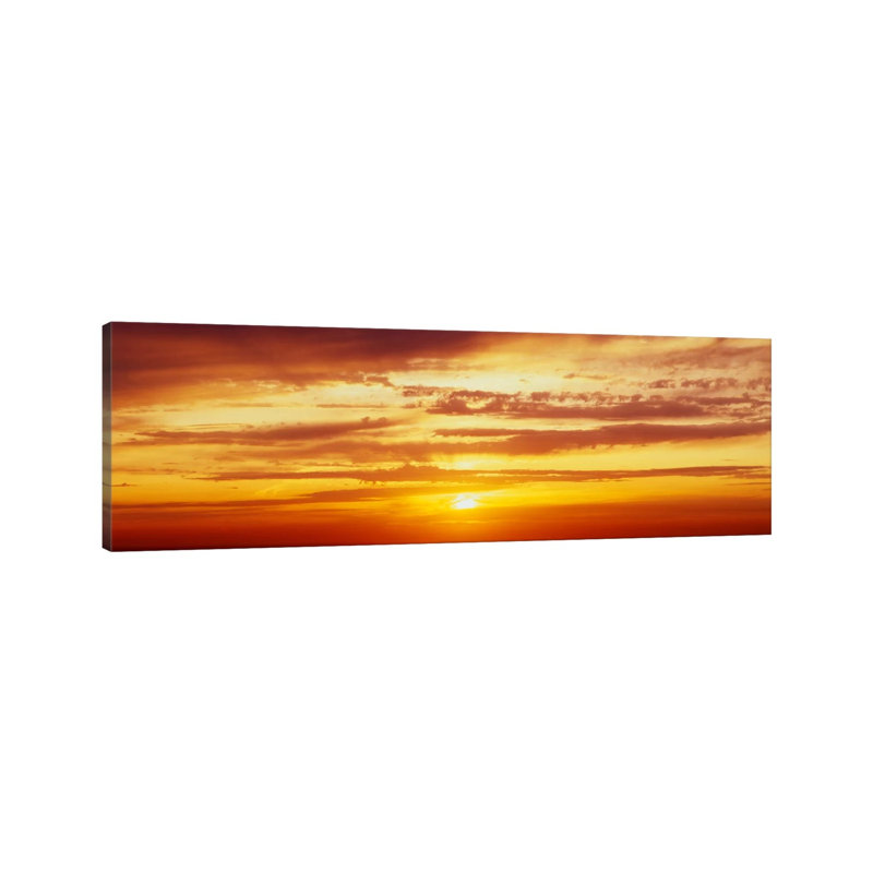 Santorini, Greece by Panoramic Images - Wrapped Canvas Panoramic Print, 121.92 cm H x 40.64 cm W x 1.91 cm D