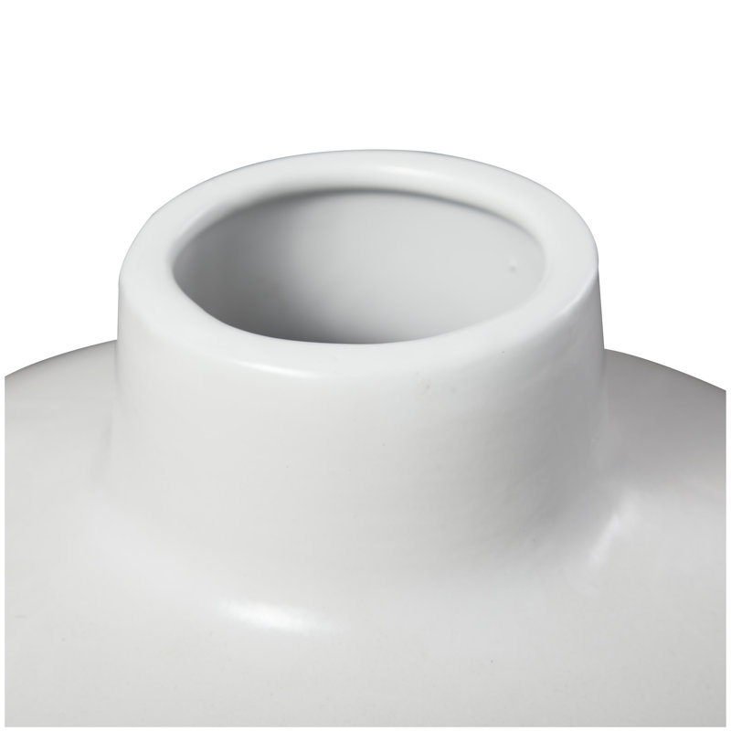 Vase de table en céramique Mable, Blanc