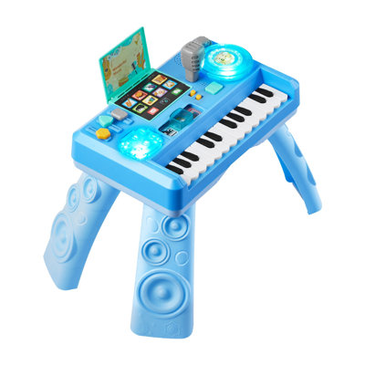 Table de jeu pour bébé pour tout-petits, jouet d'apprentissage électronique bleu ABS