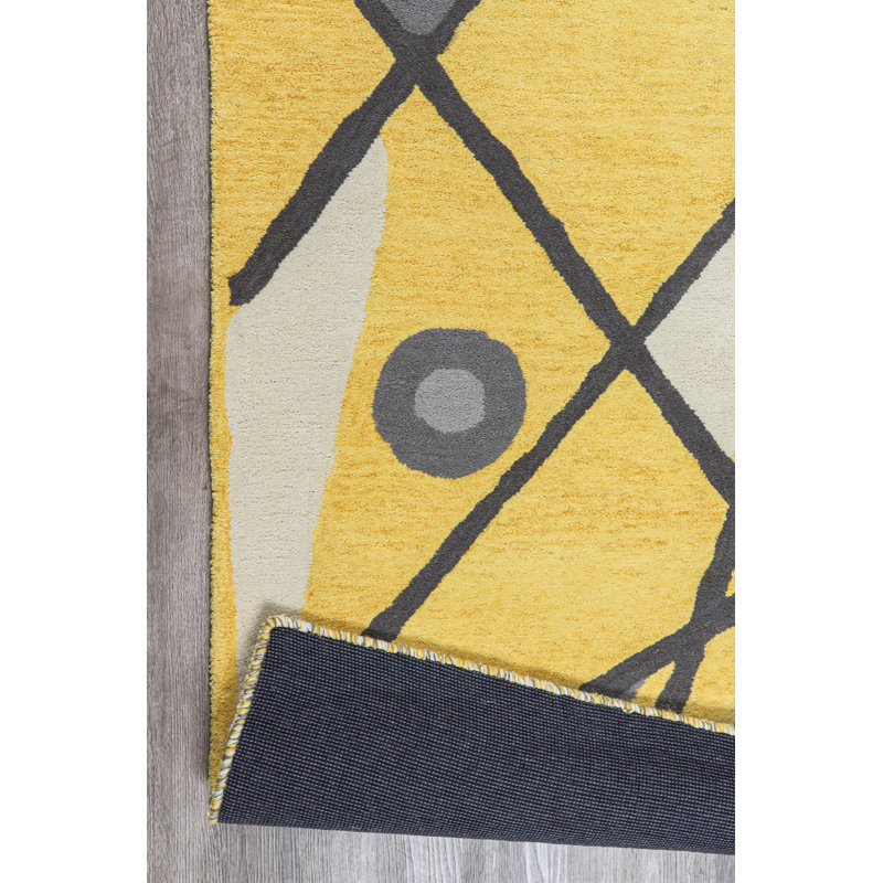 Checo Abstract Wool Hand Woven Area Rug, Rectangle 160 x 230cm