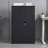 Black Storage Cabinet, Adjustable Height Dividers, Handle Locks, Spring Loaded Door Metal Exquisite-120659685