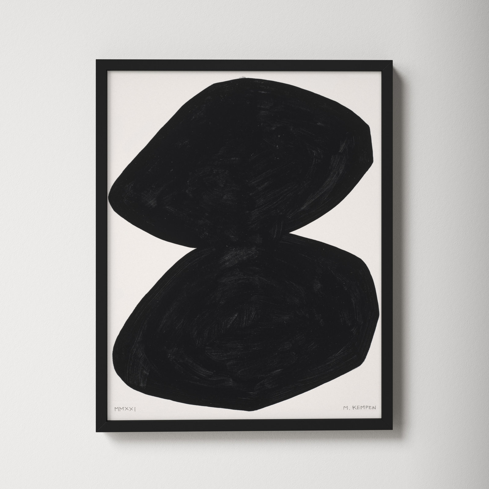 Module On White 2 by Michael Kempen, Black, 20" H x 16" W x 1.25" D