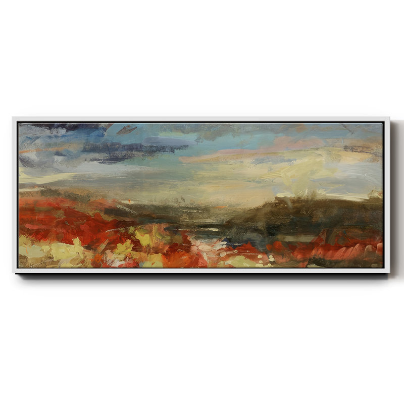 Landscape Study - Toile encadrée, Blanc, H 24 po x l 60 po x P 1,5 po